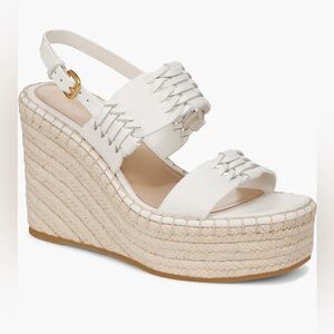 Veronica Beard Riya Slingback Espadrille Platform Wedge Sandal